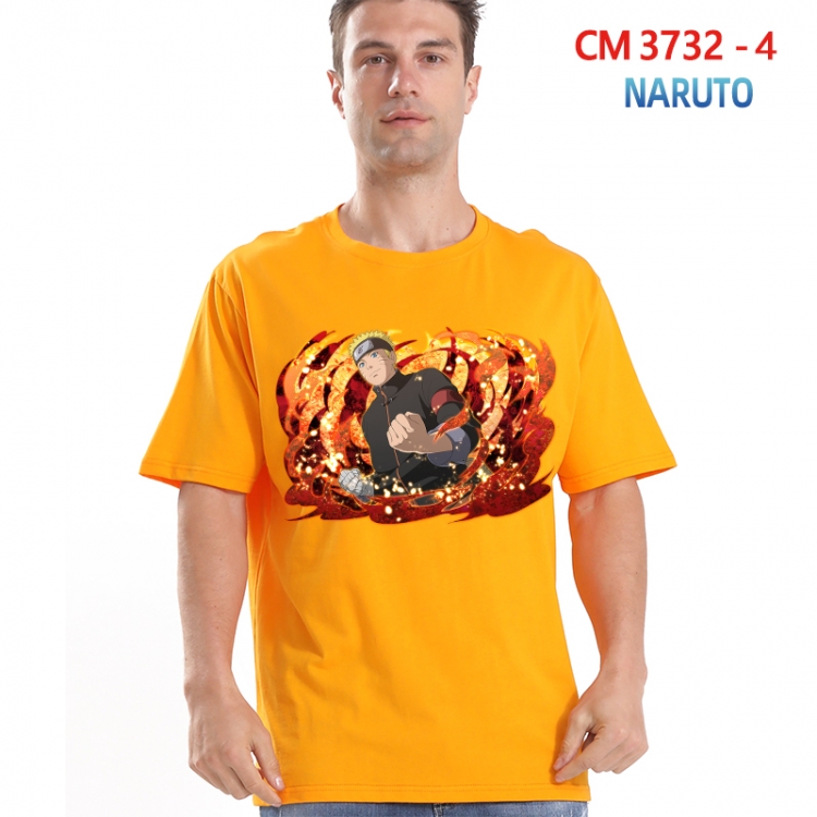 Naruto Printed short-sleeved cotton T-shirt from S to 4XL  3732-4