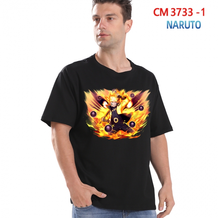 Naruto Printed short-sleeved cotton T-shirt from S to 4XL  3733-1