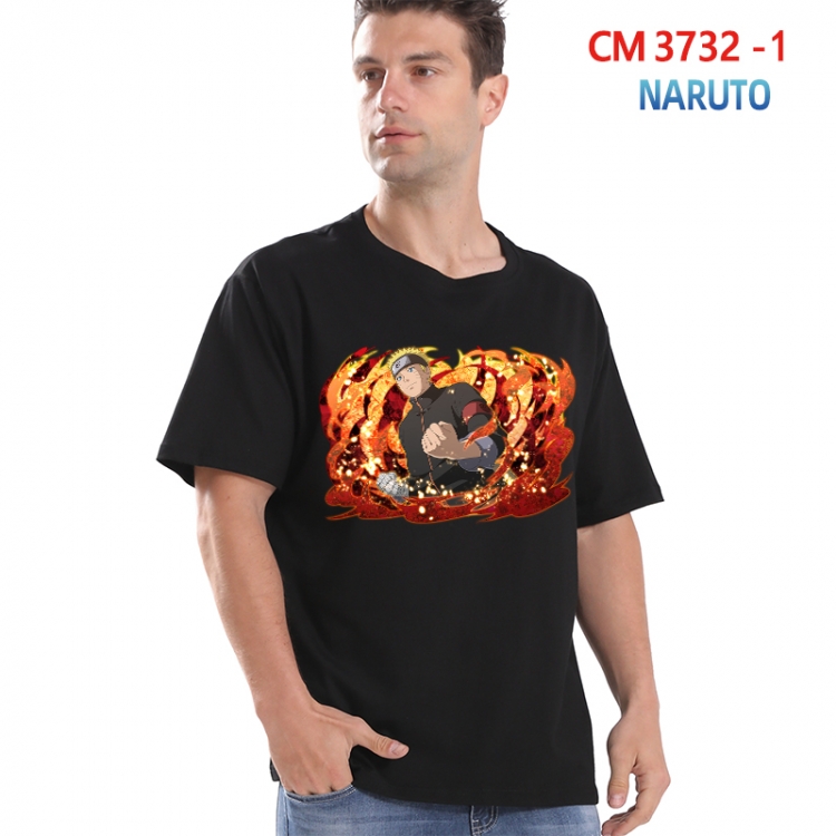 Naruto Printed short-sleeved cotton T-shirt from S to 4XL  3732-1