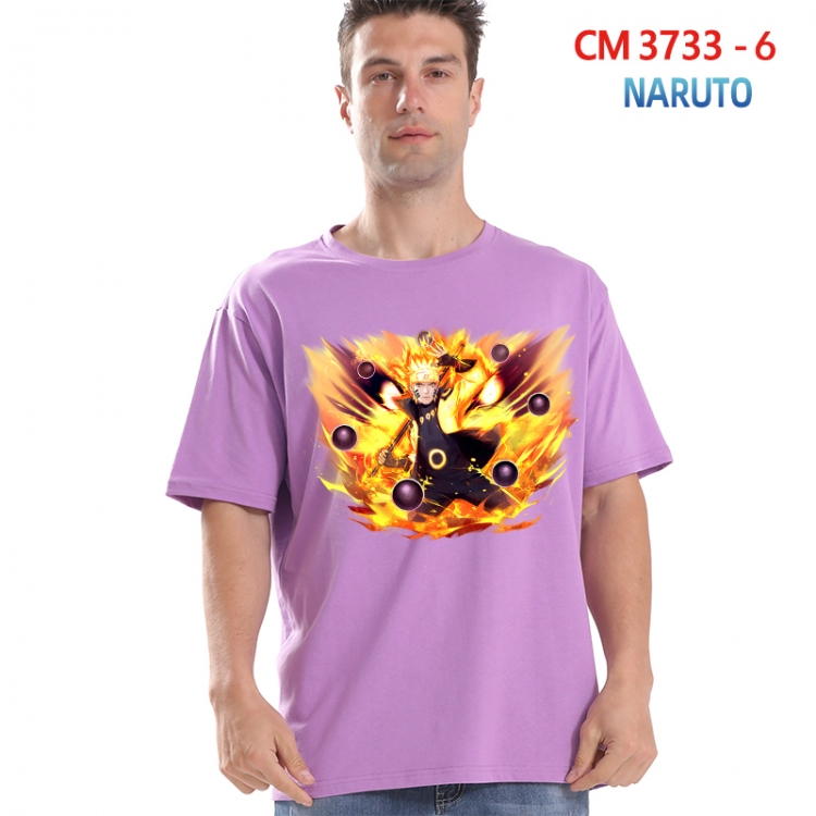 Naruto Printed short-sleeved cotton T-shirt from S to 4XL  3733-6
