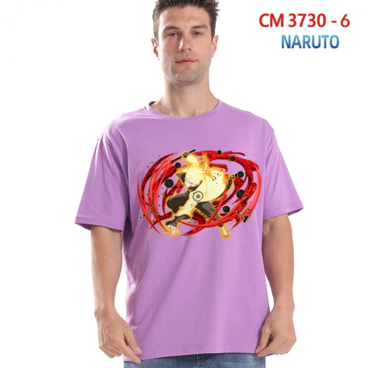 Naruto Printed short-sleeved cotton T-shirt from S to 4XL  3730-6