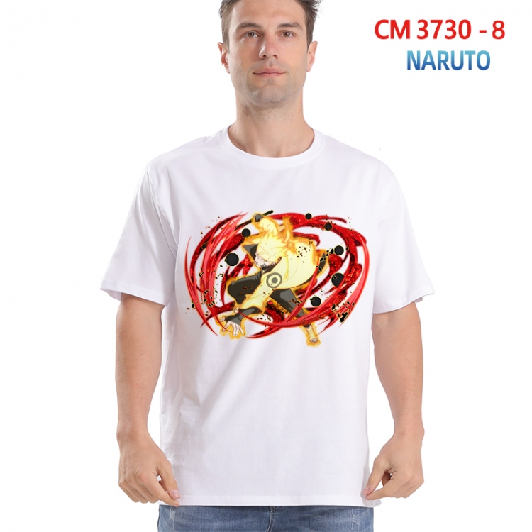 Naruto Printed short-sleeved cotton T-shirt from S to 4XL  3730-8