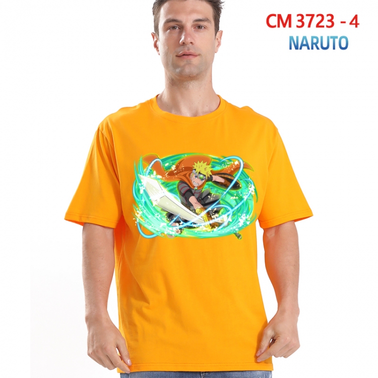 Naruto Printed short-sleeved cotton T-shirt from S to 4XL  3723-4