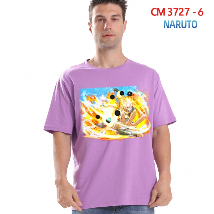 Naruto Printed short-sleeved cotton T-shirt from S to 4XL  3727-6