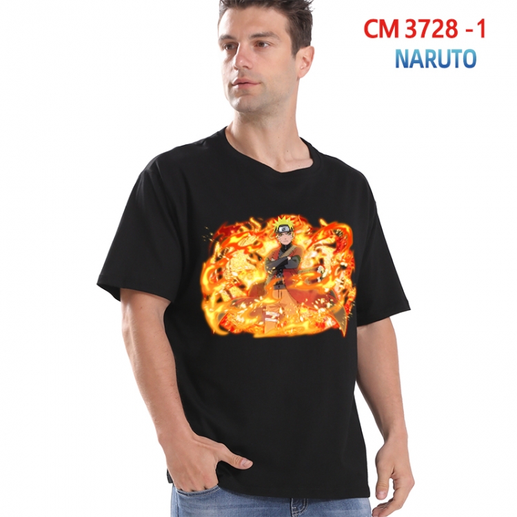 Naruto Printed short-sleeved cotton T-shirt from S to 4XL  3728-1