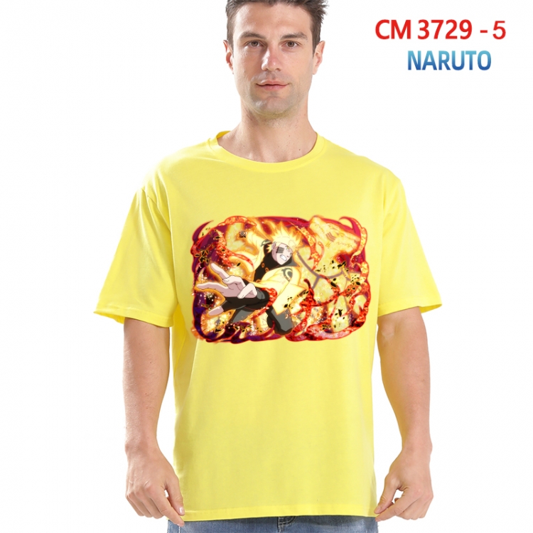 Naruto Printed short-sleeved cotton T-shirt from S to 4XL  3729-5