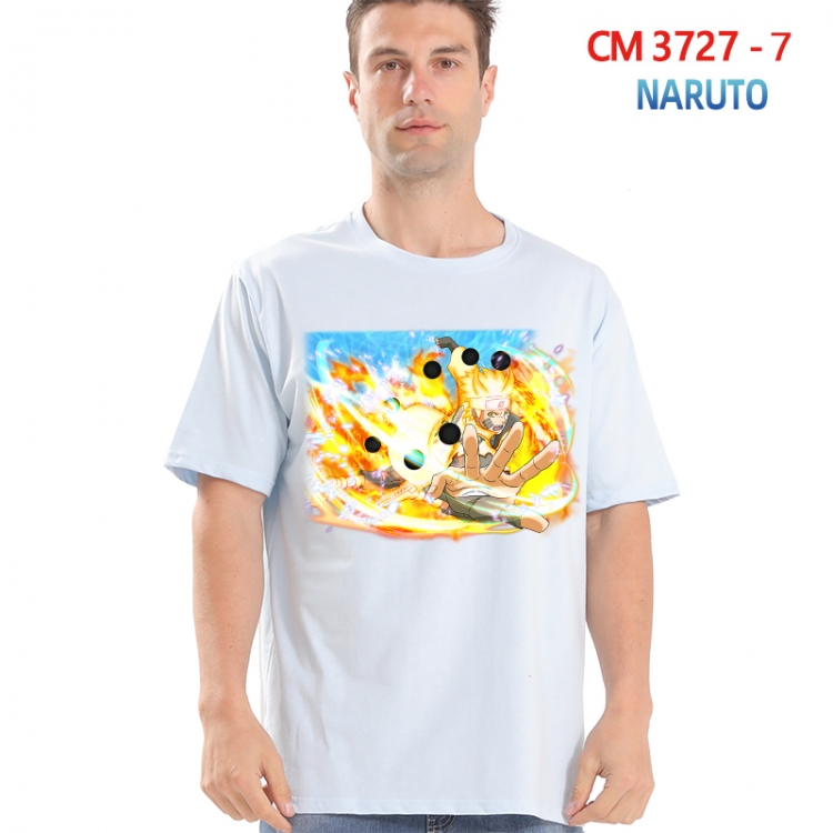 Naruto Printed short-sleeved cotton T-shirt from S to 4XL 3727-7