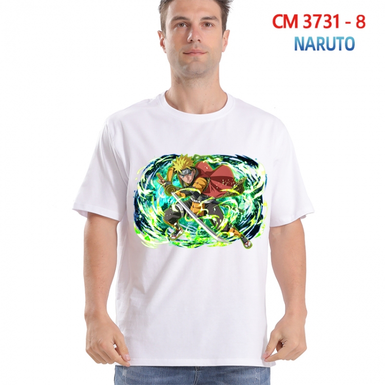 Naruto Printed short-sleeved cotton T-shirt from S to 4XL  3731-8