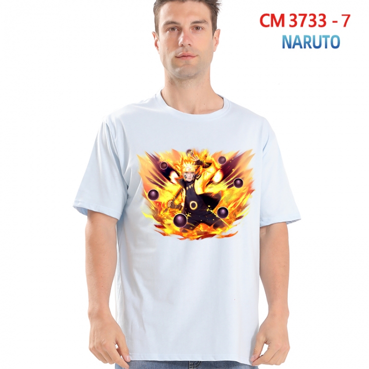 Naruto Printed short-sleeved cotton T-shirt from S to 4XL  3733-7