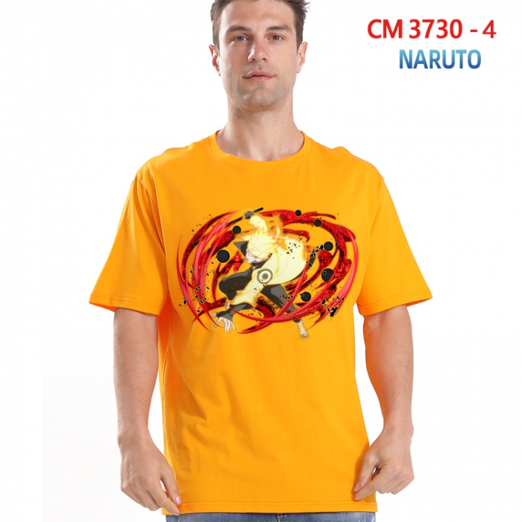 Naruto Printed short-sleeved cotton T-shirt from S to 4XL 3730-4