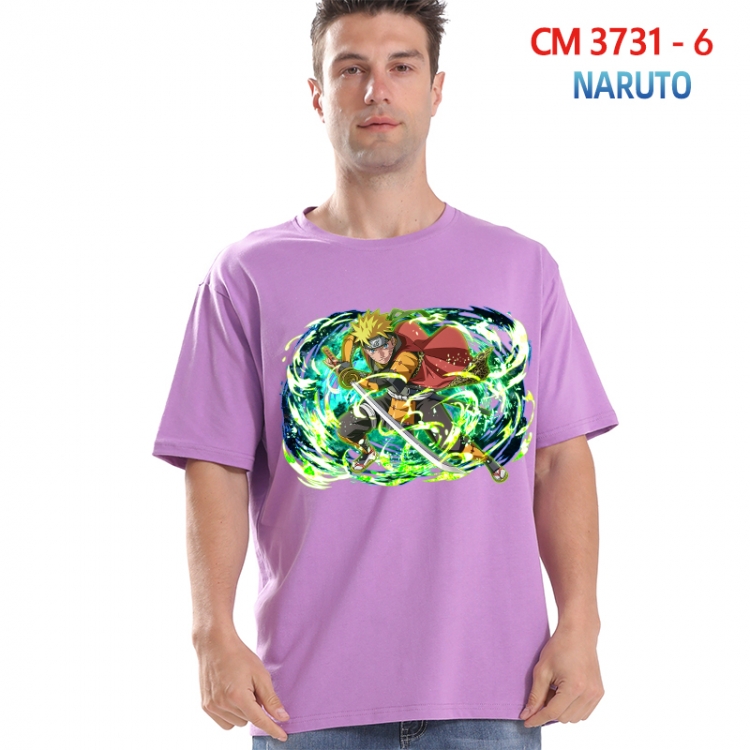 Naruto Printed short-sleeved cotton T-shirt from S to 4XL  3731-6