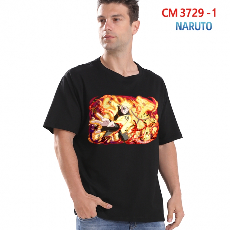 Naruto Printed short-sleeved cotton T-shirt from S to 4XL  3729-1