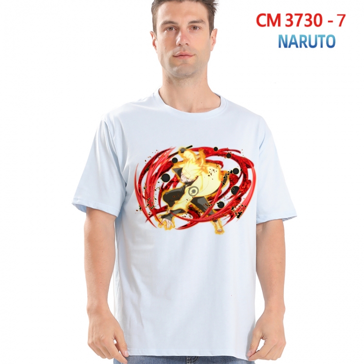 Naruto Printed short-sleeved cotton T-shirt from S to 4XL  3730-7