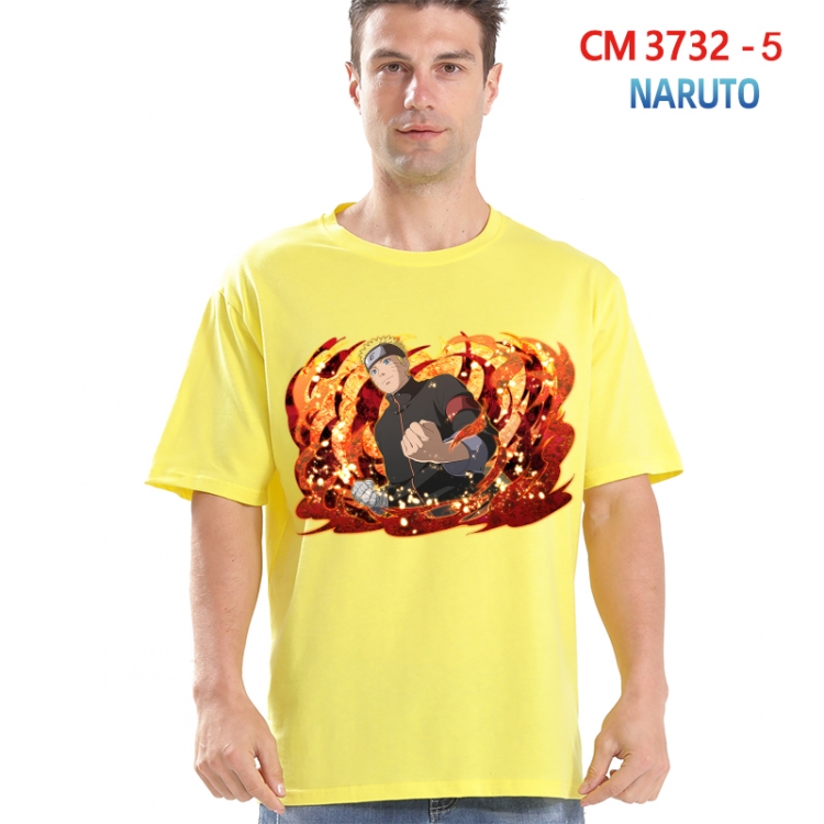 Naruto Printed short-sleeved cotton T-shirt from S to 4XL 3732-5