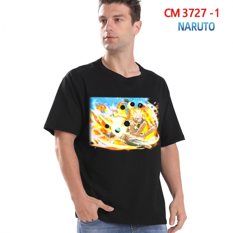 Naruto Printed short-sleeved cotton T-shirt from S to 4XL 3727-1