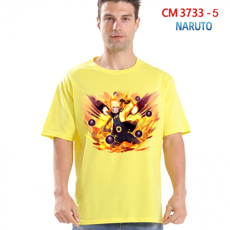 Naruto Printed short-sleeved cotton T-shirt from S to 4XL 3733-5