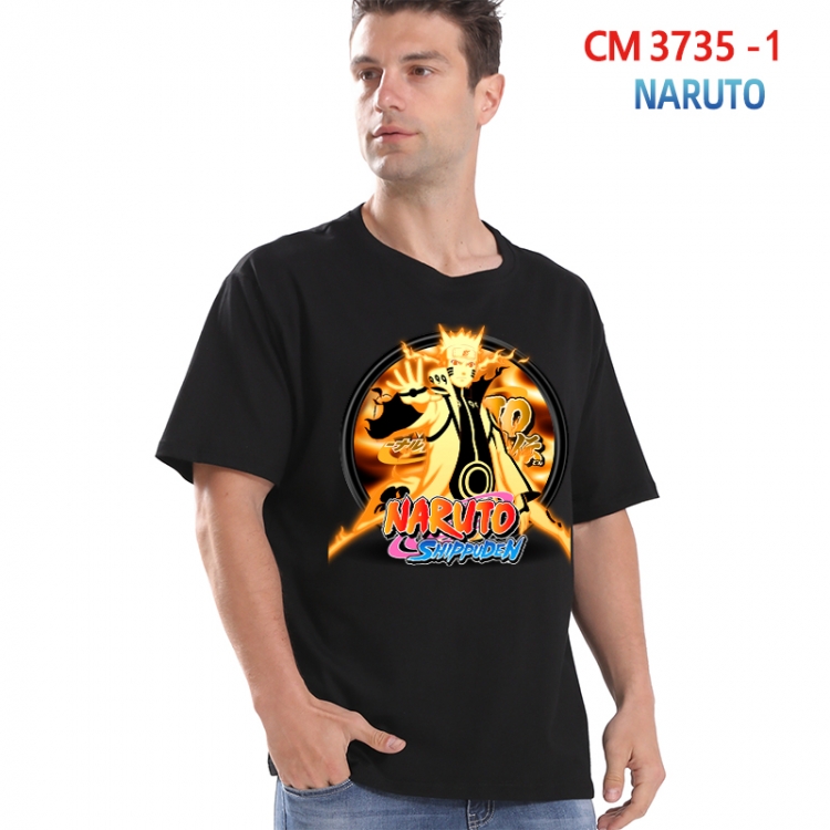 Naruto Printed short-sleeved cotton T-shirt from S to 4XL  3735-1