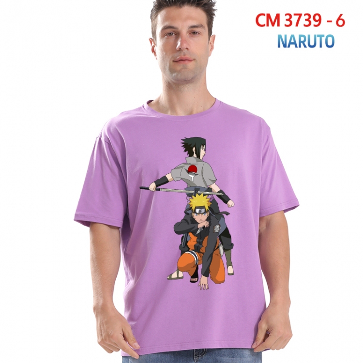 Naruto Printed short-sleeved cotton T-shirt from S to 4XL 3739-6