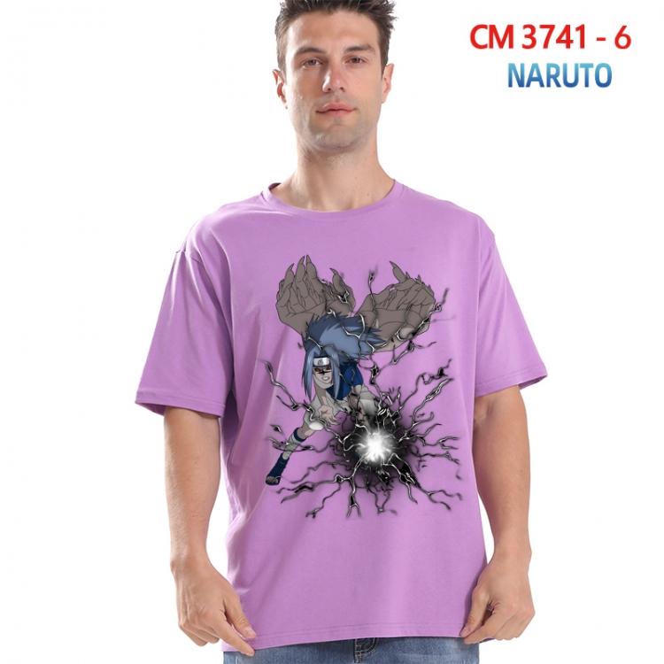 Naruto Printed short-sleeved cotton T-shirt from S to 4XL  3741-6