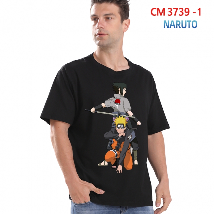 Naruto Printed short-sleeved cotton T-shirt from S to 4XL  3739-1
