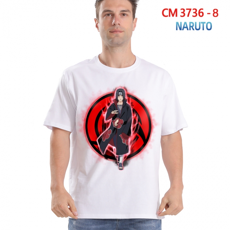 Naruto Printed short-sleeved cotton T-shirt from S to 4XL  3736-8