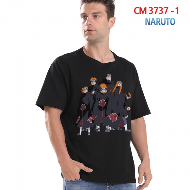 Naruto Printed short-sleeved cotton T-shirt from S to 4XL  3737-1