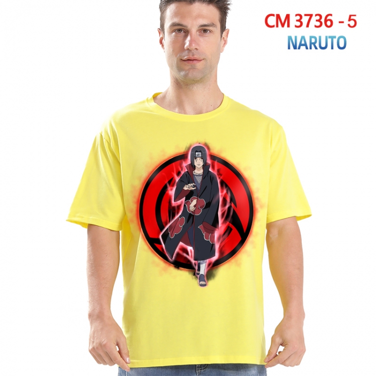 Naruto Printed short-sleeved cotton T-shirt from S to 4XL  3736-5