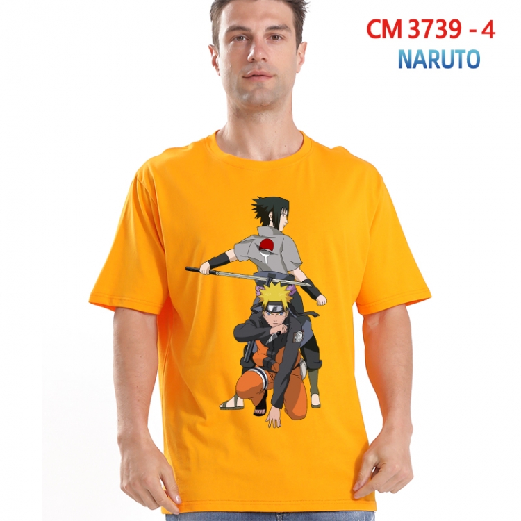 Naruto Printed short-sleeved cotton T-shirt from S to 4XL  3739-4