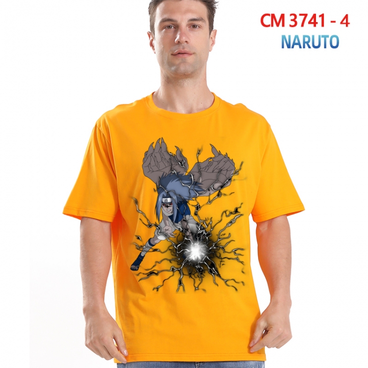 Naruto Printed short-sleeved cotton T-shirt from S to 4XL 3741-4