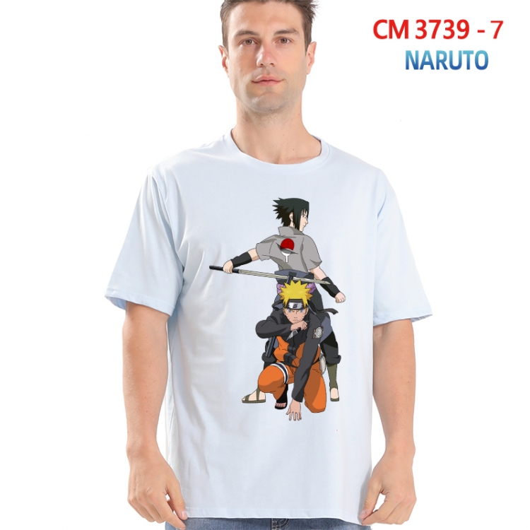 Naruto Printed short-sleeved cotton T-shirt from S to 4XL  3739-7