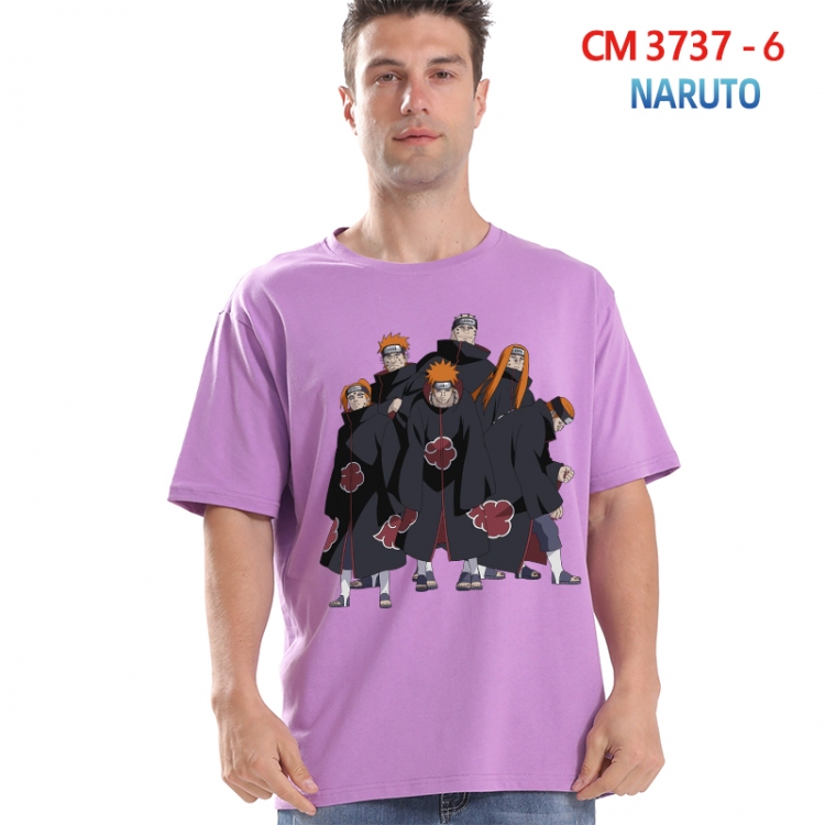 Naruto Printed short-sleeved cotton T-shirt from S to 4XL  3737-6