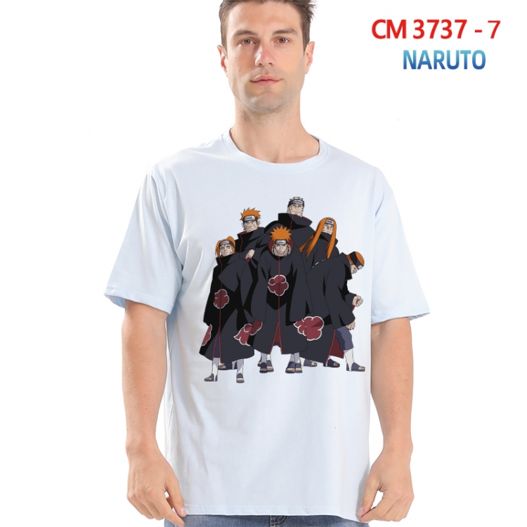 Naruto Printed short-sleeved cotton T-shirt from S to 4XL  3737-7