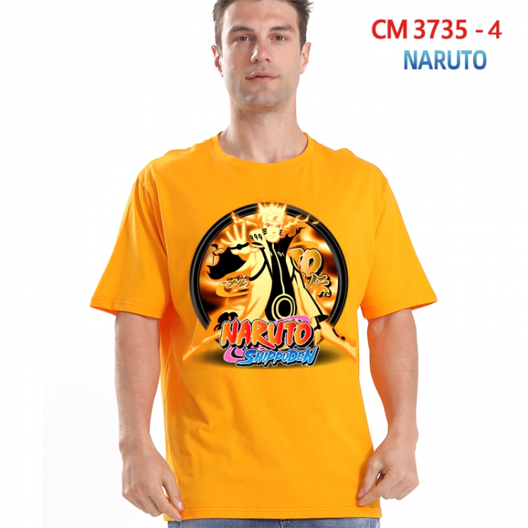 Naruto Printed short-sleeved cotton T-shirt from S to 4XL  3735-4