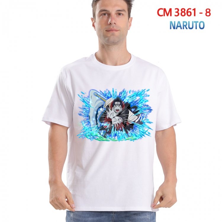 Naruto Printed short-sleeved cotton T-shirt from S to 4XL 3861-8