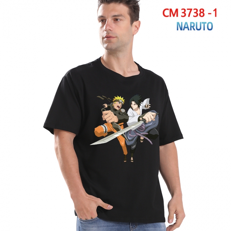 Naruto Printed short-sleeved cotton T-shirt from S to 4XL  3738-1
