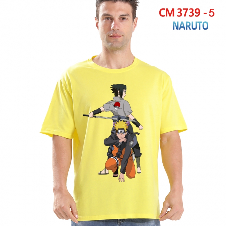 Naruto Printed short-sleeved cotton T-shirt from S to 4XL  3739-5