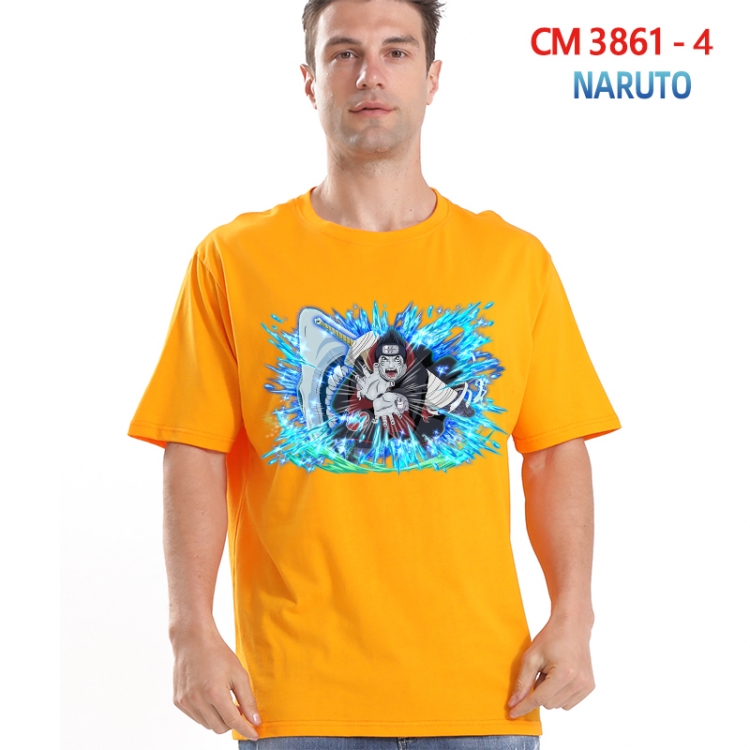 Naruto Printed short-sleeved cotton T-shirt from S to 4XL 3861-4