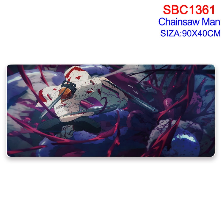 Chainsawman Anime peripheral edge lock mouse pad 90X40CM  SBC-1361-2