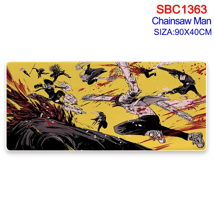 Chainsawman Anime peripheral edge lock mouse pad 90X40CM  SBC-1363-2