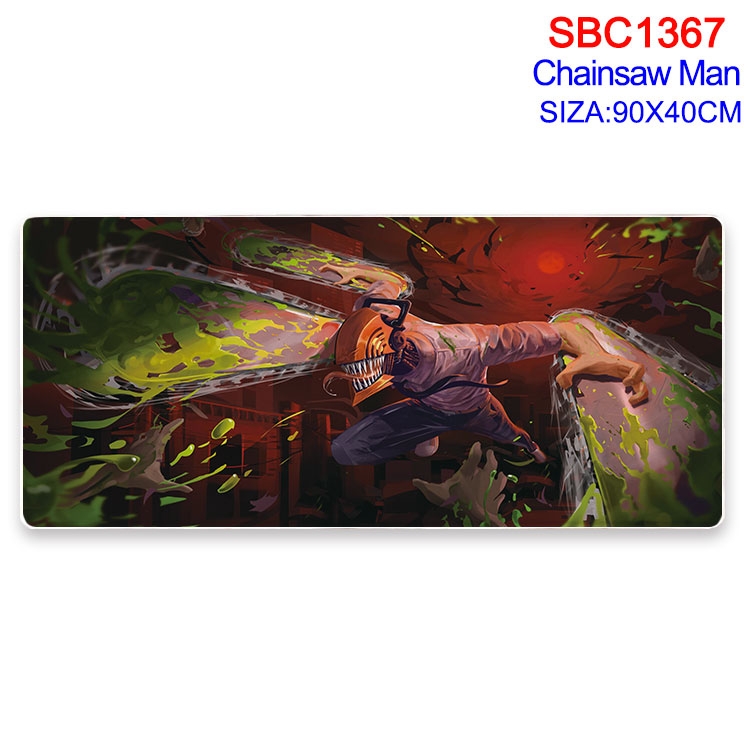 Chainsawman Anime peripheral edge lock mouse pad 90X40CM  SBC-1367-2