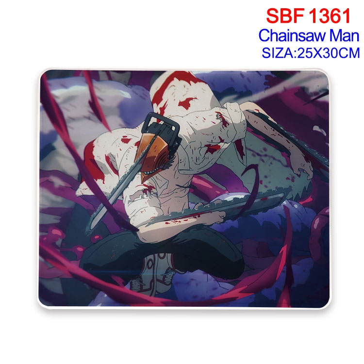 Chainsawman Anime peripheral edge lock mouse pad 25X30cm SBF-1361-2