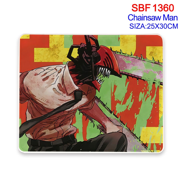 Chainsawman Anime peripheral edge lock mouse pad 25X30cm SBF-1360-2