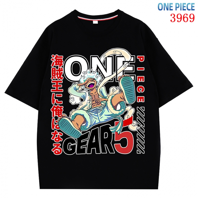 One Piece Anime Pure Cotton Short Sleeve T-shirt Direct Spray Technology from S to 4XL CMY-3969-2