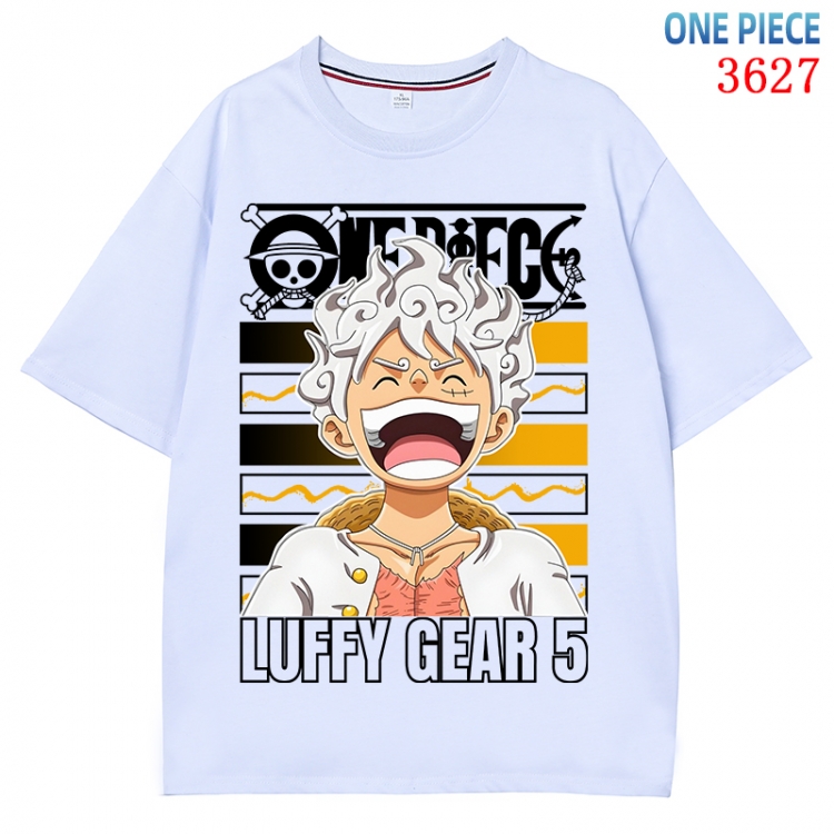 One Piece Anime Pure Cotton Short Sleeve T-shirt Direct Spray Technology from S to 4XL CMY-3627-1