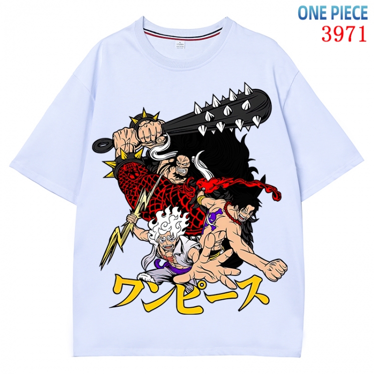 One Piece Anime Pure Cotton Short Sleeve T-shirt Direct Spray Technology from S to 4XL CMY-3971-1