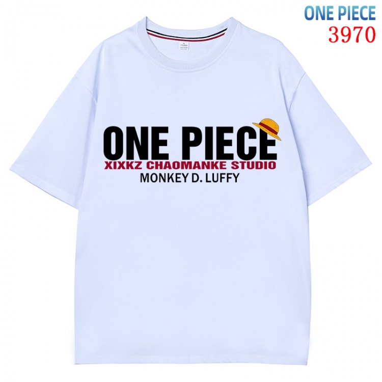 One Piece Anime Pure Cotton Short Sleeve T-shirt Direct Spray Technology from S to 4XL  CMY-3970-1