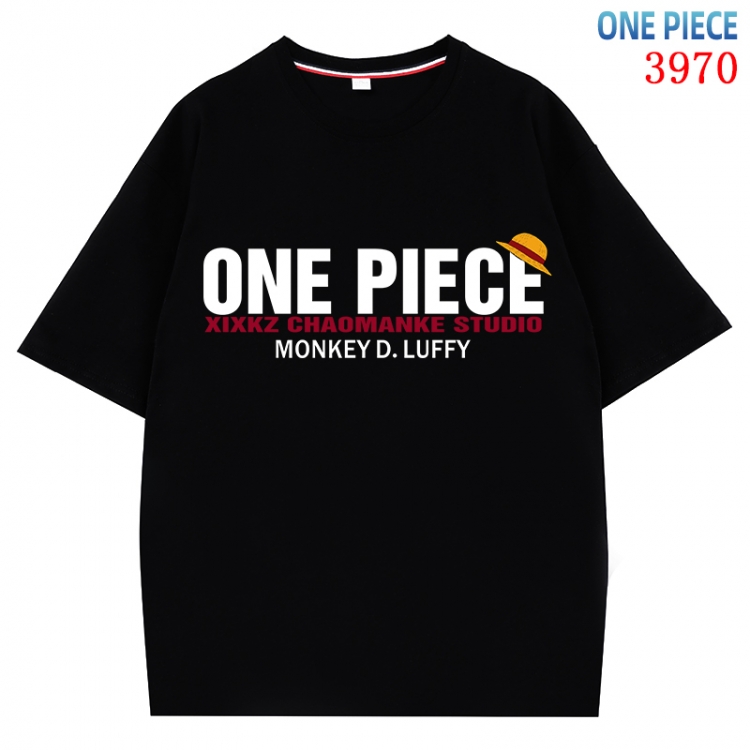 One Piece Anime Pure Cotton Short Sleeve T-shirt Direct Spray Technology from S to 4XL CMY-3970-2