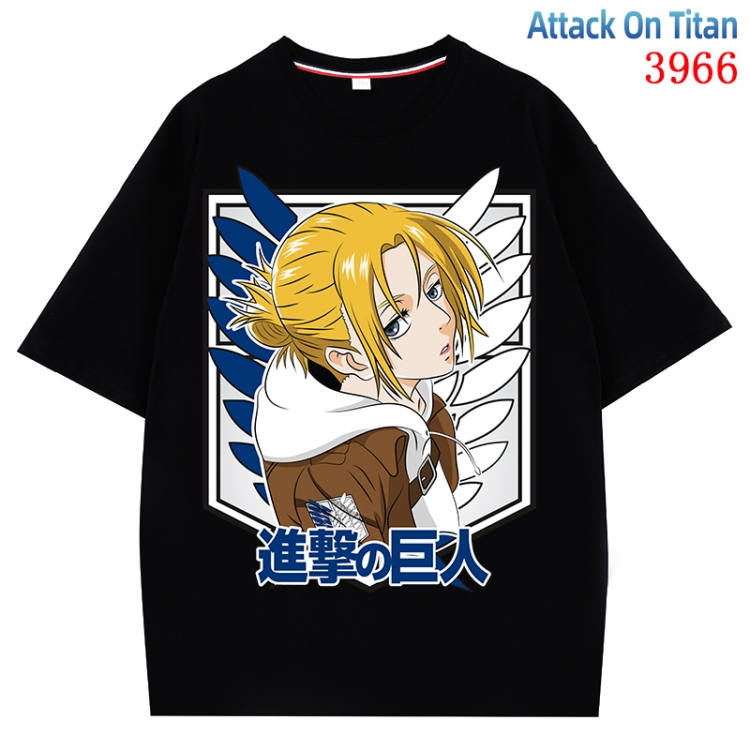 Shingeki no Kyojin Anime Pure Cotton Short Sleeve T-shirt Direct Spray Technology from S to 4XL  CMY-3966-2