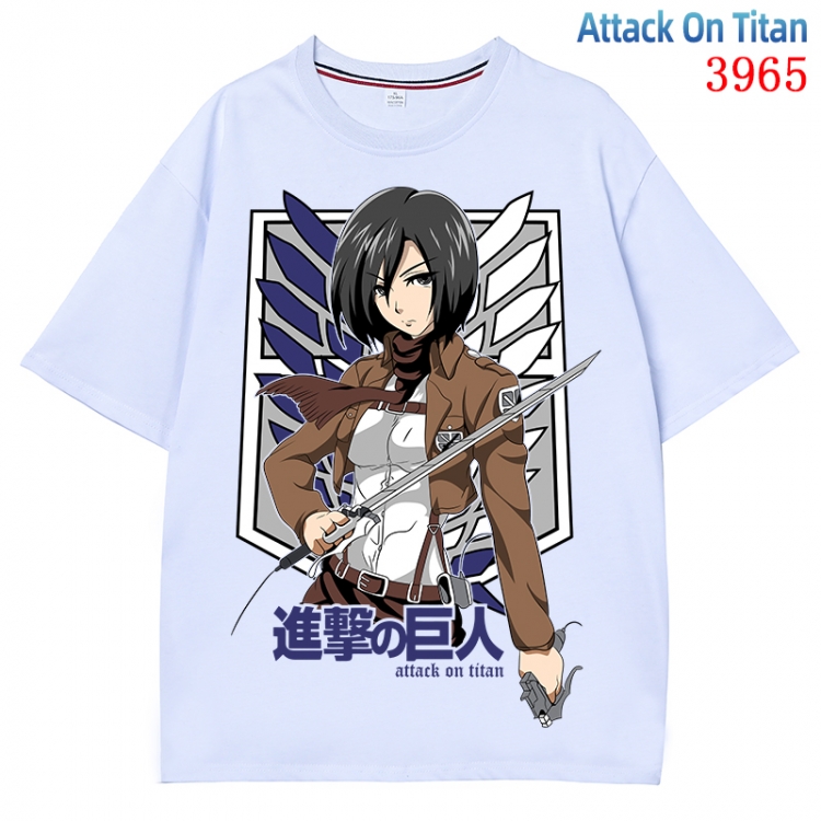 Shingeki no Kyojin Anime Pure Cotton Short Sleeve T-shirt Direct Spray Technology from S to 4XL CMY-3965-1