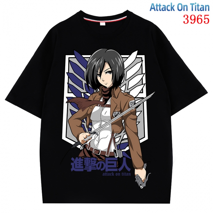 Shingeki no Kyojin Anime Pure Cotton Short Sleeve T-shirt Direct Spray Technology from S to 4XL CMY-3965-2